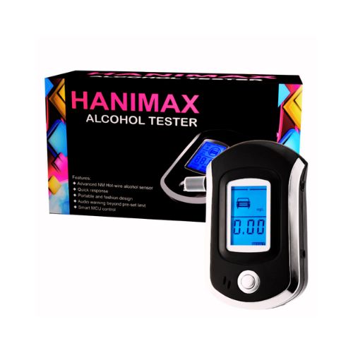 HANIMAX Professional Advance Digital Alcohol Tester Breath Analyzer Precision Alcohol Detection, Rapid Response, Quick and Easy Portable Design for Easy Operation, Use Anytime Anywhere