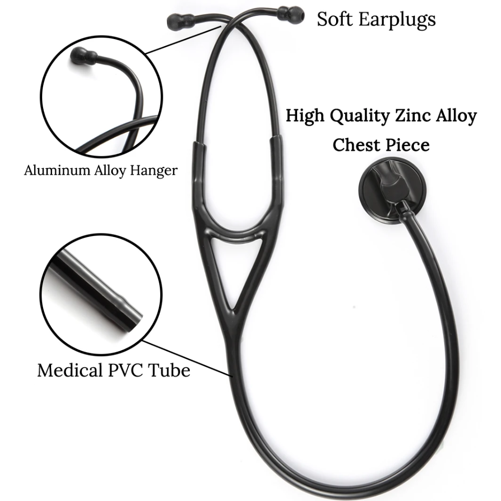 Hanimax Black Edition Single Head Professional Cardiology Acoustic Stethoscope