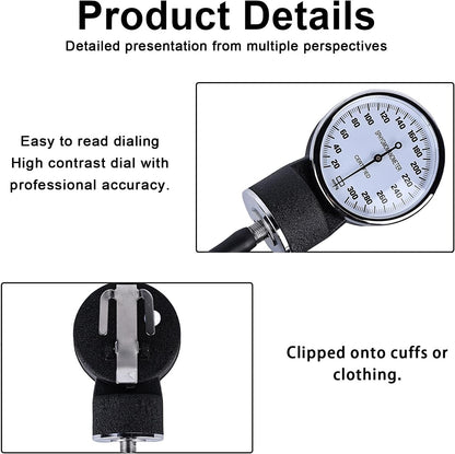 HANIMAX Manual Blood Pressure Monitor Gauge Meter For Aneroid Sphygmomanometer(Dial)